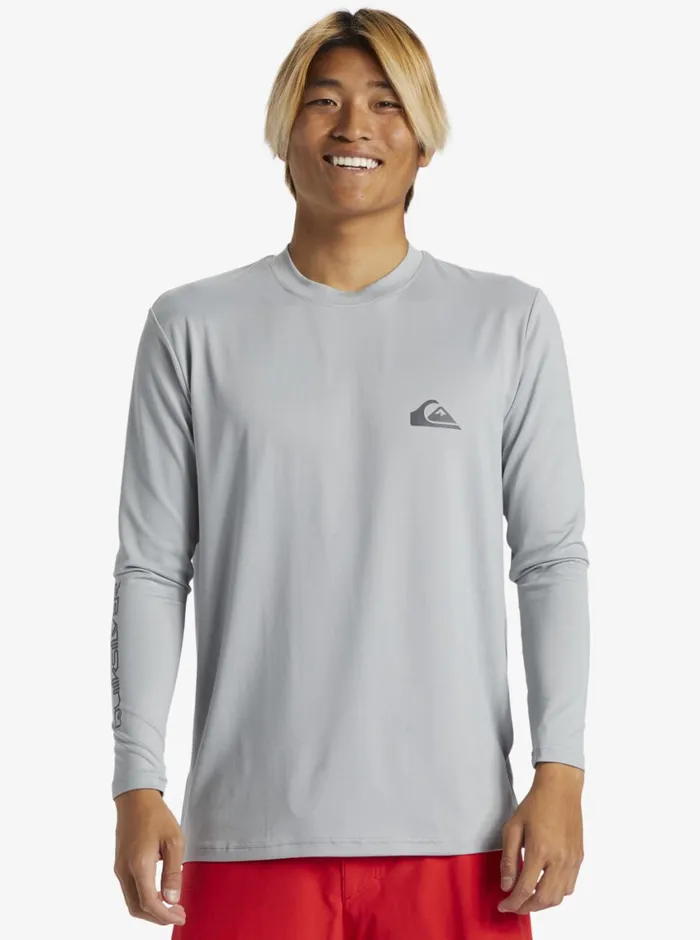 Quiksilver Everyday Long Sleeve Surf Tee Quarry Mens Rashguards