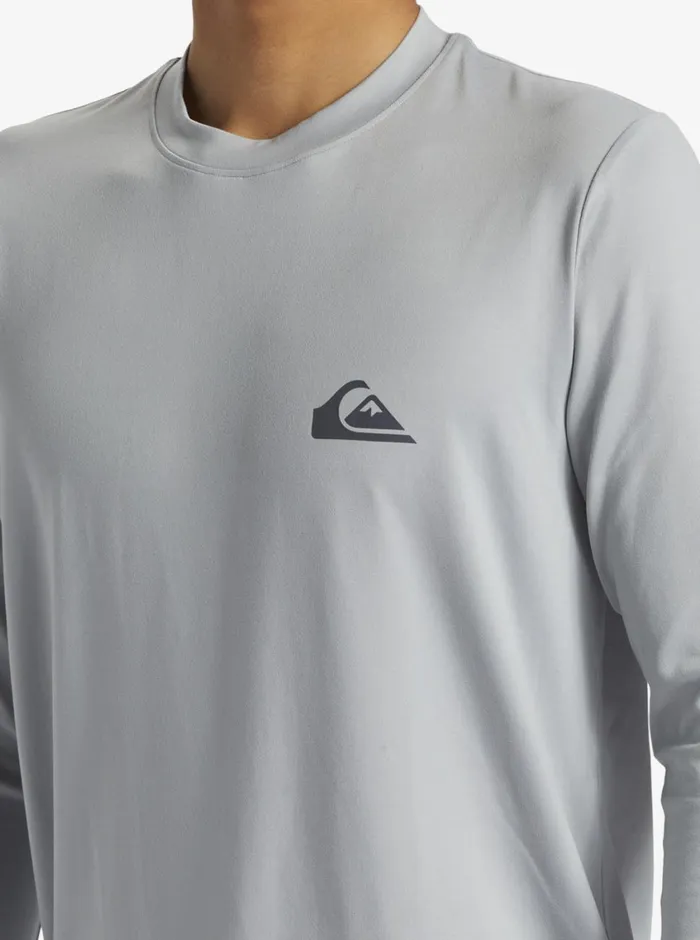 Quiksilver Everyday Long Sleeve Surf Tee Quarry Mens Rashguards