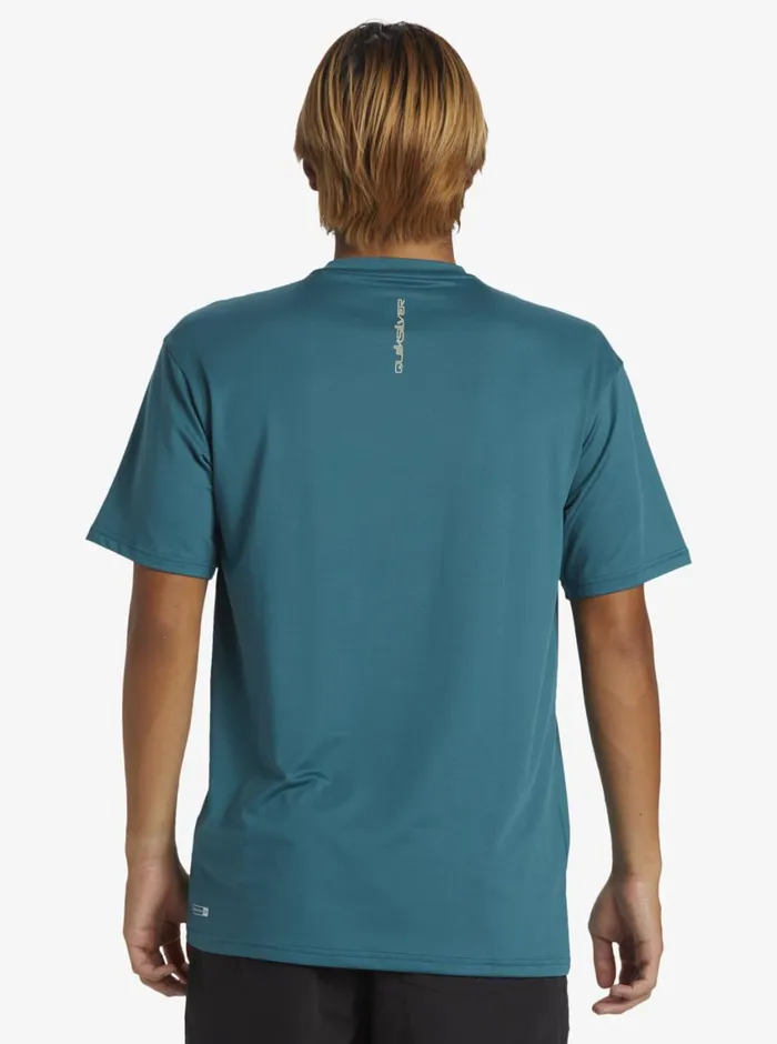 Quiksilver Everyday Surf Tee Colonial Blue Mens Rashguards Quiksilver Everyday Surf Tee Colonial Blue Mens Rashguards