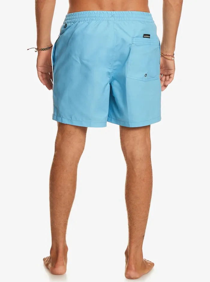 Quiksilver Everyday Vert 16034 Volleys Azure Blue Mens Elastic Waist Quiksilver Everyday Vert 16034 Volleys Azure Blue Mens Elastic Waist