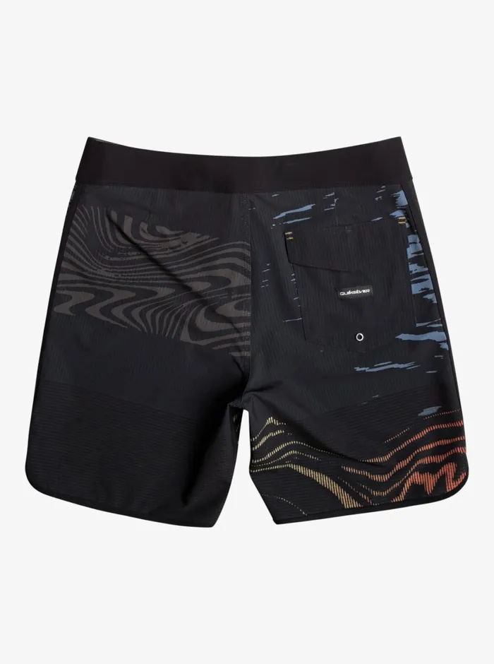 Quiksilver Highline Scallop 19034 Boardshorts Black Mens Shorts and Amphibians