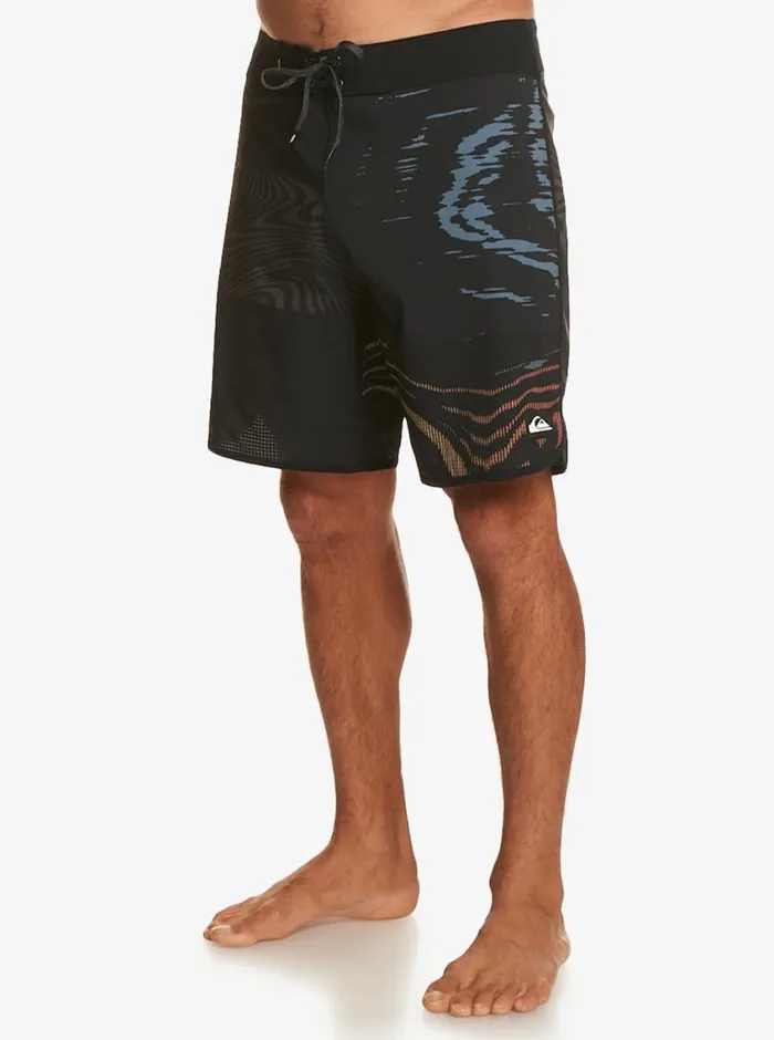 Quiksilver Highline Scallop 19034 Boardshorts Black Mens Shorts and Amphibians