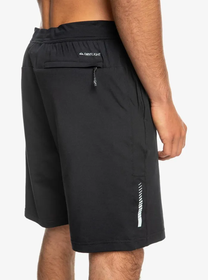 Quiksilver Knit 18034 Technical Training Shorts True Black Mens Shorts and Amphibians Quiksilver Knit 18034 Technical Training Shorts True Black Mens Shorts and Amphibians