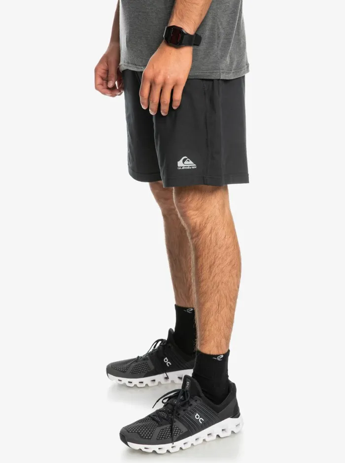 Quiksilver Knit 18034 Technical Training Shorts True Black Mens Shorts and Amphibians Quiksilver Knit 18034 Technical Training Shorts True Black Mens Shorts and Amphibians