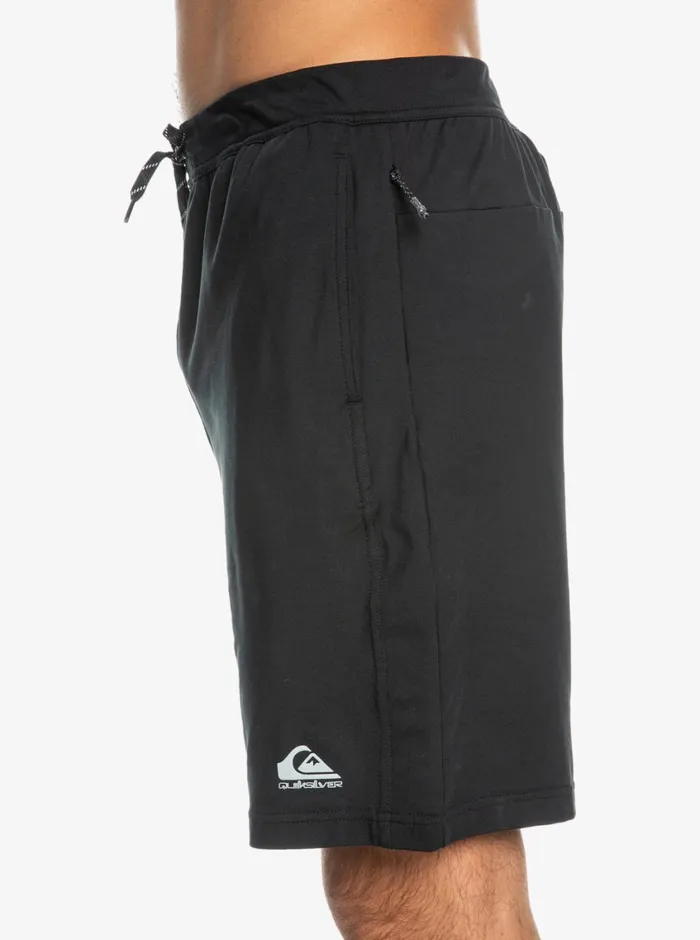 Quiksilver Knit 18034 Technical Training Shorts True Black Mens Shorts and Amphibians Quiksilver Knit 18034 Technical Training Shorts True Black Mens Shorts and Amphibians