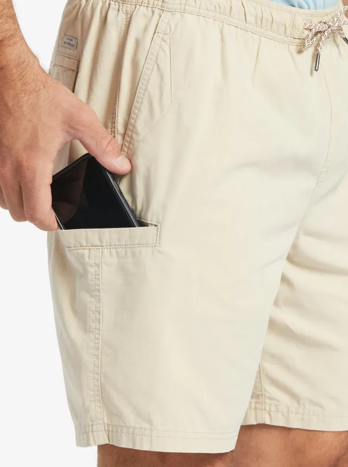 Quiksilver Last Light Elastic Waist 19034 Shorts Brown Rice MensWaterman Shorts and Amphibians Quiksilver Last Light Elastic Waist 19034 Shorts Brown Rice MensWaterman Shorts and Amphibians