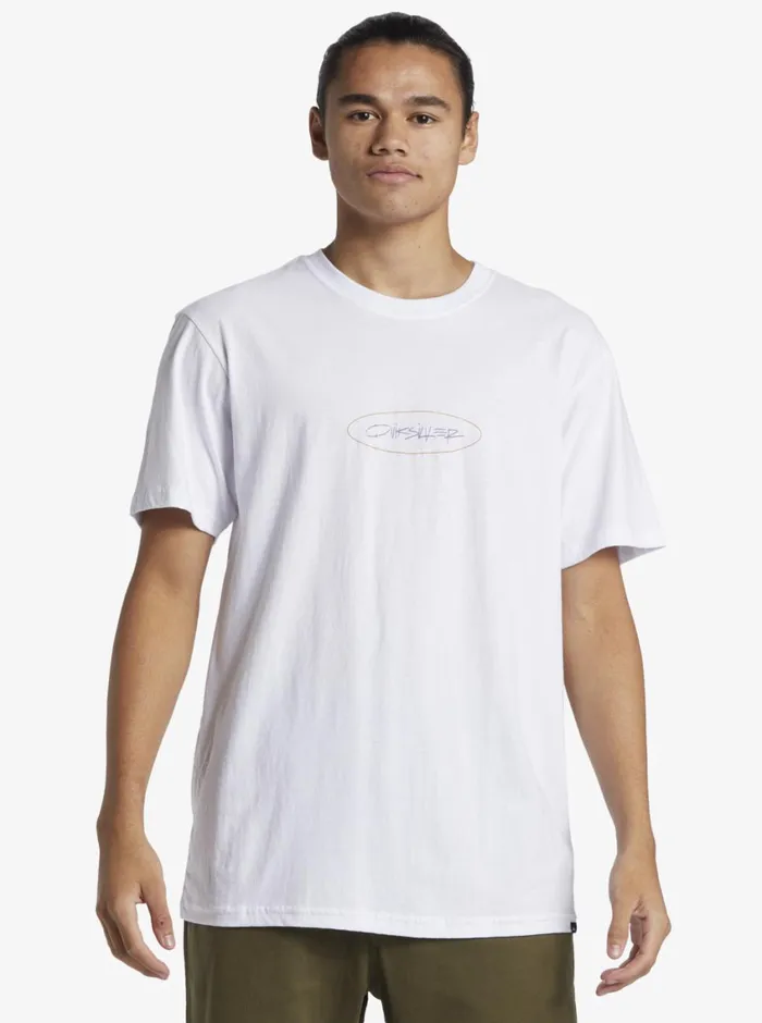 Quiksilver Level Up TShirt White Mens Tees Quiksilver Level Up TShirt White Mens Tees