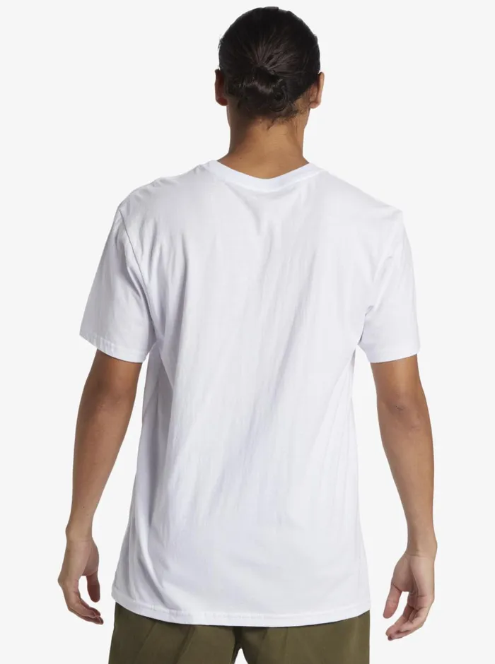 Quiksilver Level Up TShirt White Mens Tees Quiksilver Level Up TShirt White Mens Tees