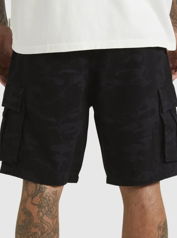 Quiksilver Mikey Cargo Shorts Tarmac Mongrel Camo Mens Shorts and Amphibians Quiksilver Mikey Cargo Shorts Tarmac Mongrel Camo Mens Shorts and Amphibians