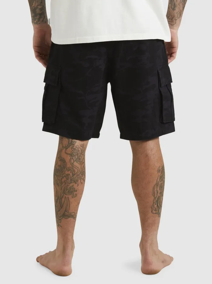 Quiksilver Mikey Cargo Shorts Tarmac Mongrel Camo Mens Shorts and Amphibians Quiksilver Mikey Cargo Shorts Tarmac Mongrel Camo Mens Shorts and Amphibians