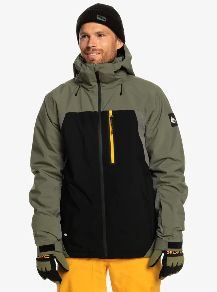 Quiksilver Mission Plus Technical Snow Jacket True Black Mens Snow Jackets