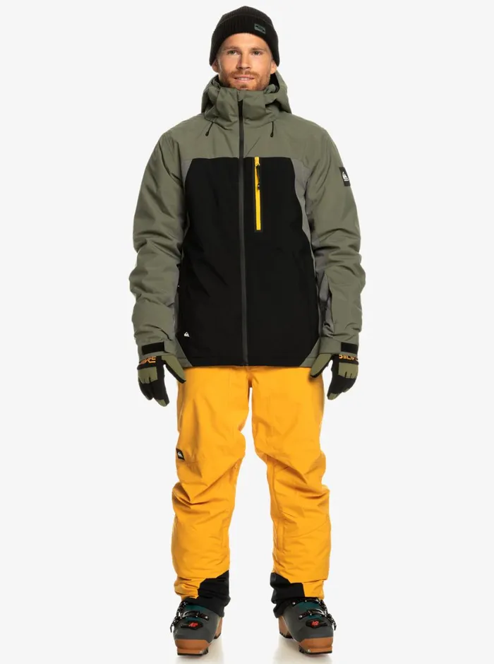Quiksilver Mission Plus Technical Snow Jacket True Black Mens Snow Jackets