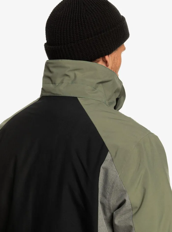 Quiksilver Mission Plus Technical Snow Jacket True Black Mens Snow Jackets
