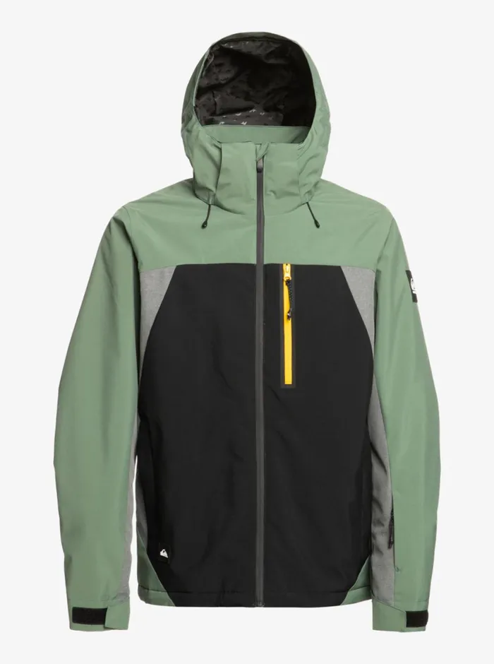 Quiksilver Mission Plus Technical Snow Jacket True Black Mens Snow Jackets