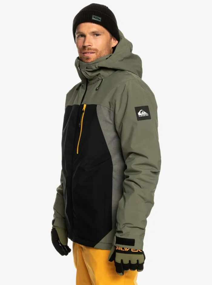 Quiksilver Mission Plus Technical Snow Jacket True Black Mens Snow Jackets