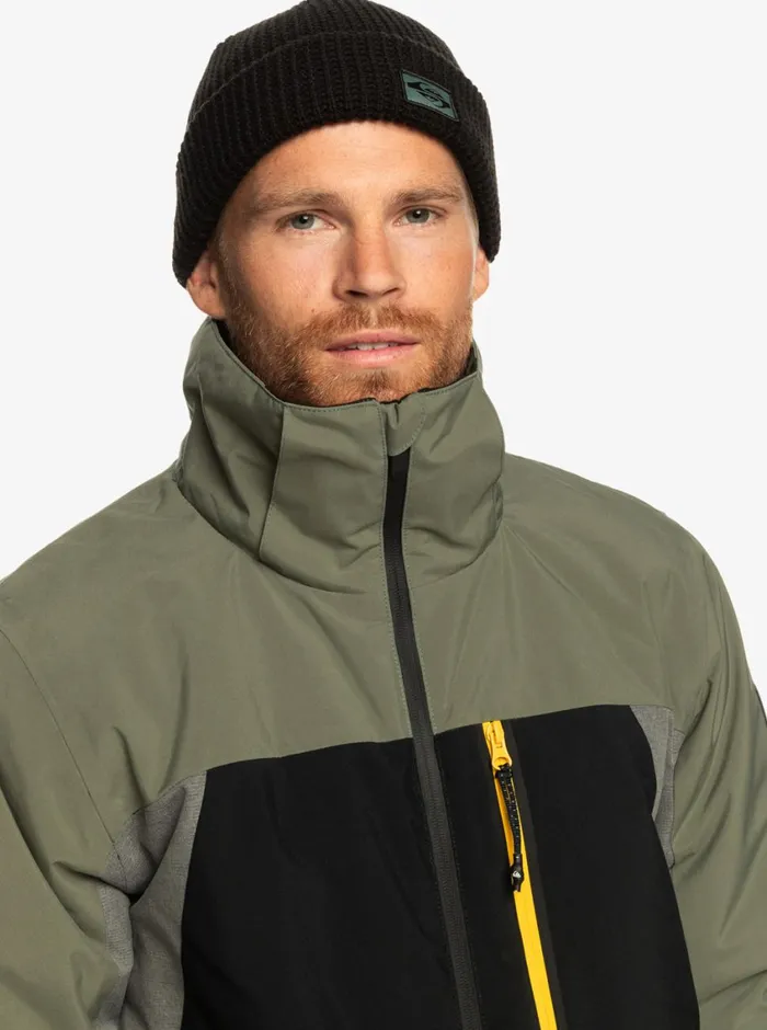 Quiksilver Mission Plus Technical Snow Jacket True Black Mens Snow Jackets