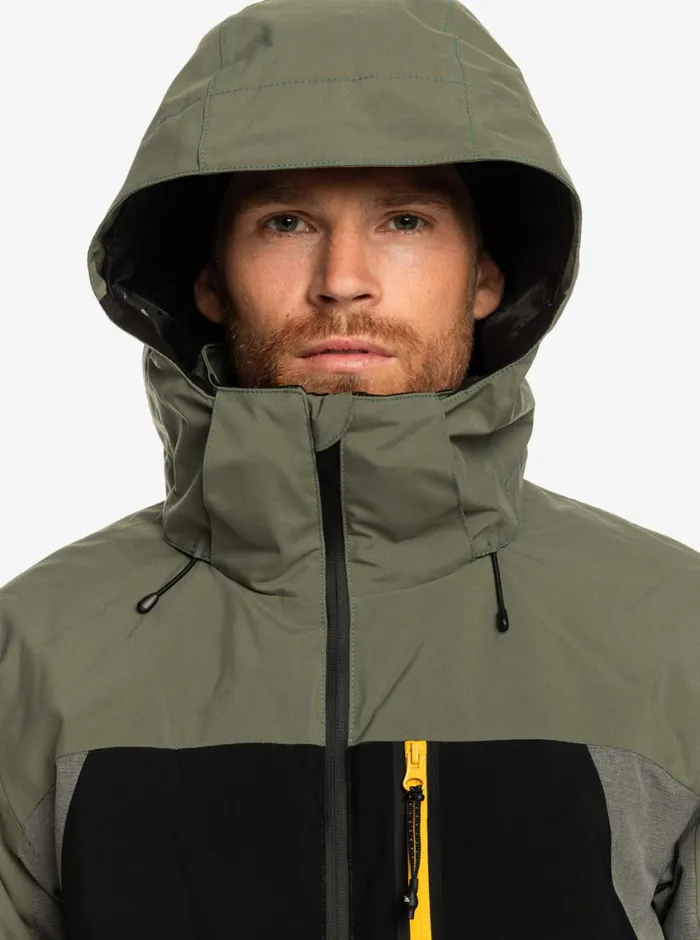 Quiksilver Mission Plus Technical Snow Jacket True Black Mens Snow Jackets