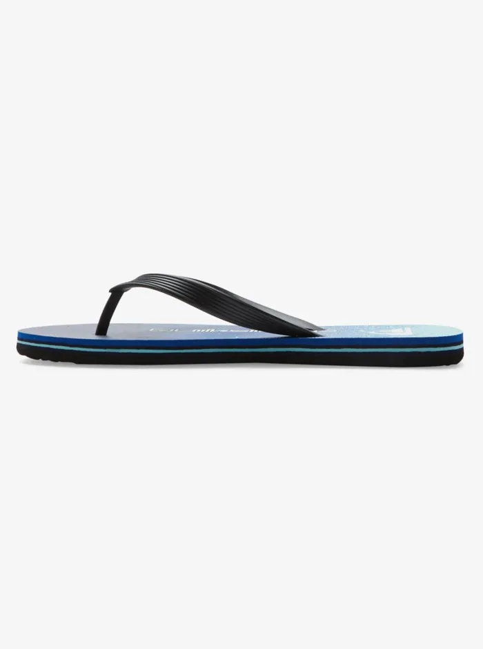 Quiksilver Molokai Art II Sandals Blackblueblue Mens Sandals Quiksilver Molokai Art II Sandals Blackblueblue Mens Sandals