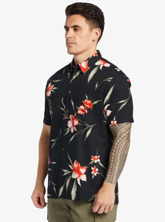Quiksilver Night Bloomer Woven Shirt Black Night Bloomer MensWaterman Shirts and Polos Quiksilver Night Bloomer Woven Shirt Black Night Bloomer MensWaterman Shirts and Polos
