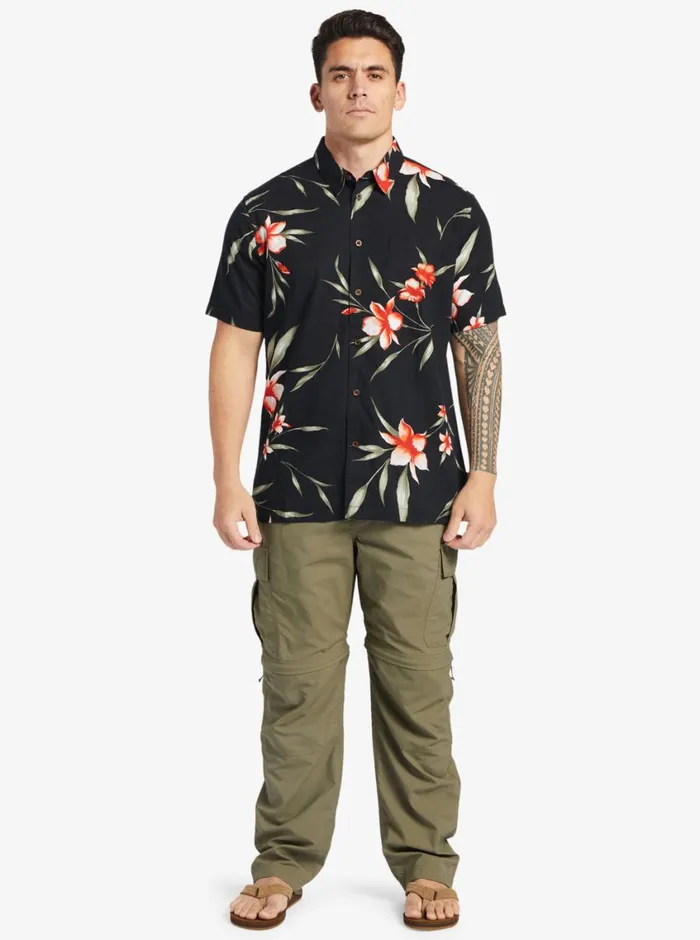 Quiksilver Night Bloomer Woven Shirt Black Night Bloomer MensWaterman Shirts and Polos Quiksilver Night Bloomer Woven Shirt Black Night Bloomer MensWaterman Shirts and Polos