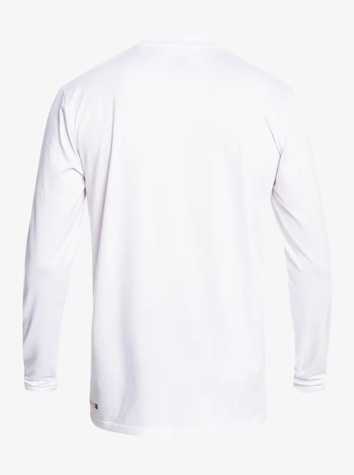 Quiksilver Omni Session Long Sleeve Upf 50 Surf TShirt White Mens Rashguards