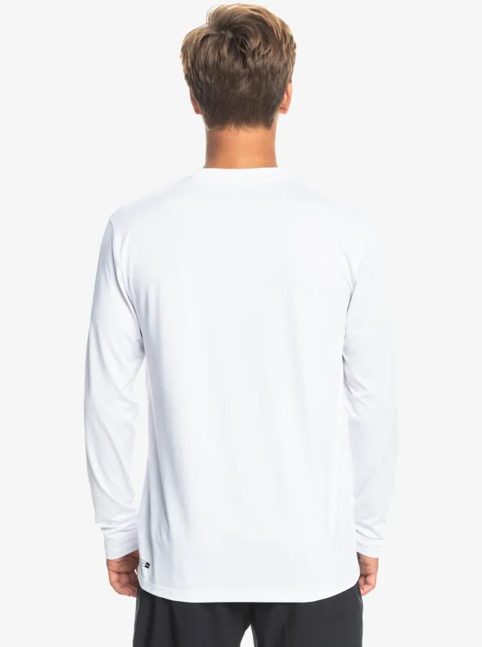 Quiksilver Omni Session Long Sleeve Upf 50 Surf TShirt White Mens Rashguards