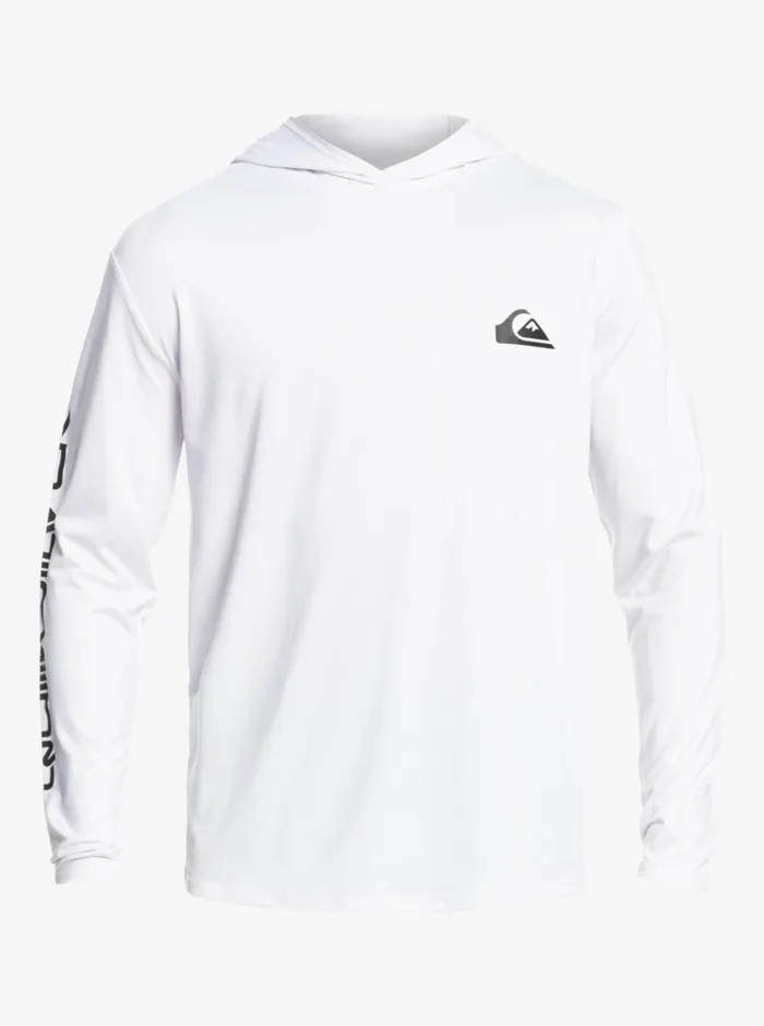 Quiksilver Omni Session UPF 50 Long Sleeve Surf Tee White Mens Rashguards