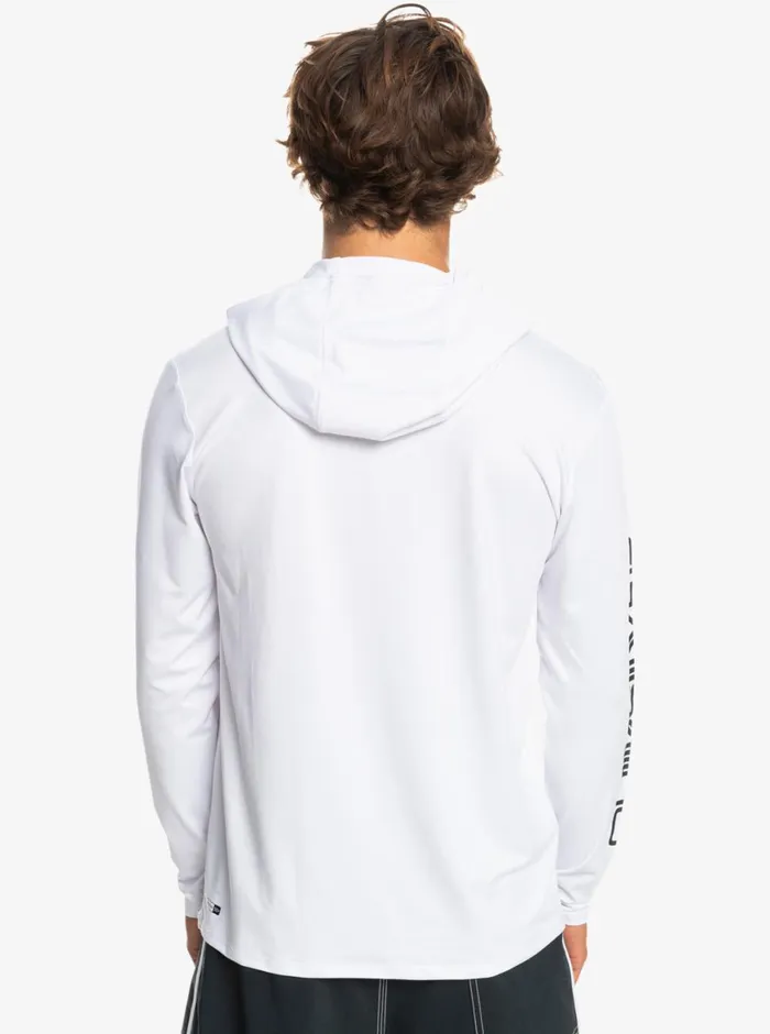 Quiksilver Omni Session UPF 50 Long Sleeve Surf Tee White Mens Rashguards