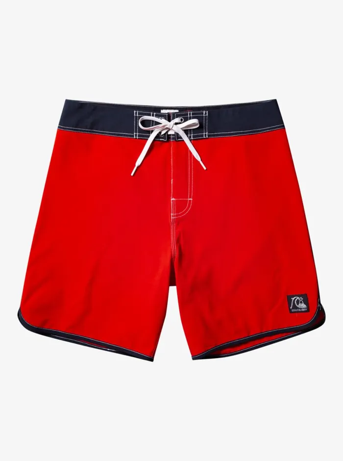 Quiksilver Original Scallop 18034 Boardshorts High Risk Red Mens Shorts and Amphibians Quiksilver Original Scallop 18034 Boardshorts High Risk Red Mens Shorts and Amphibians