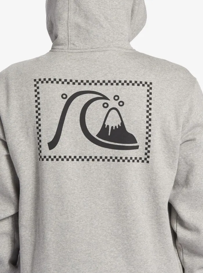 Quiksilver Original ZipUp Sweatshirt Athletic Heather Mens Sweatshirts and Hoodies
