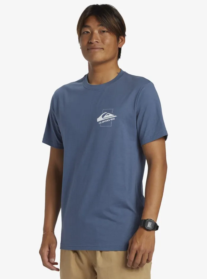 Quiksilver Quik Moves TShirt Bering Sea Mens Tees Quiksilver Quik Moves TShirt Bering Sea Mens Tees