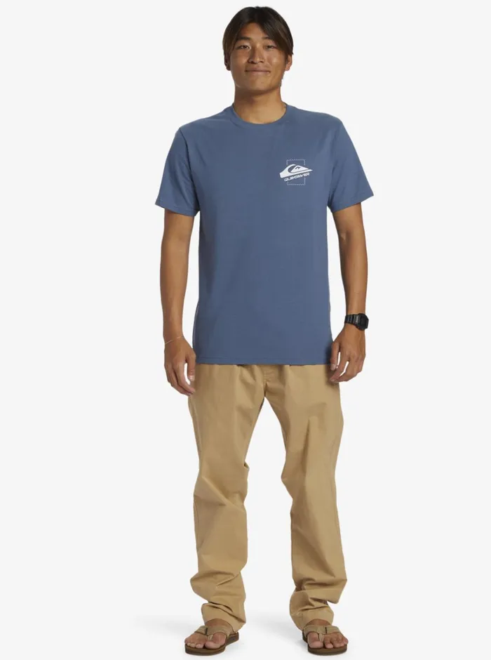 Quiksilver Quik Moves TShirt Bering Sea Mens Tees Quiksilver Quik Moves TShirt Bering Sea Mens Tees
