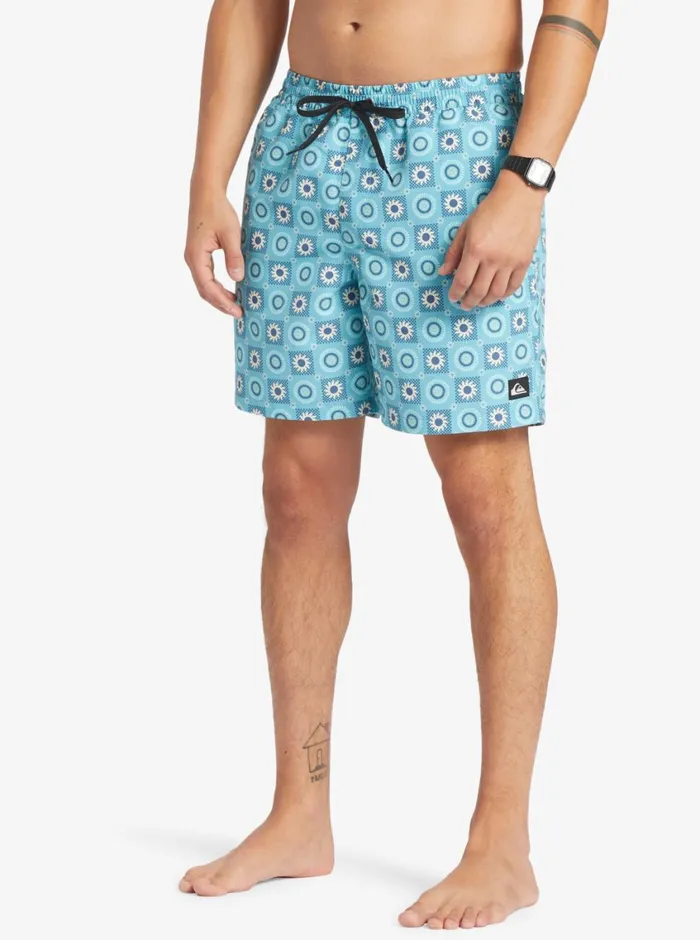 Quiksilver ReMix 17034 Volleys Pastel Turquoise Mens Boardshorts Quiksilver ReMix 17034 Volleys Pastel Turquoise Mens Boardshorts