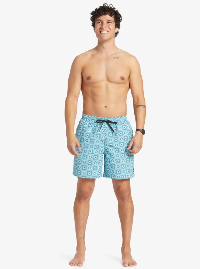 Quiksilver ReMix 17034 Volleys Pastel Turquoise Mens Boardshorts Quiksilver ReMix 17034 Volleys Pastel Turquoise Mens Boardshorts