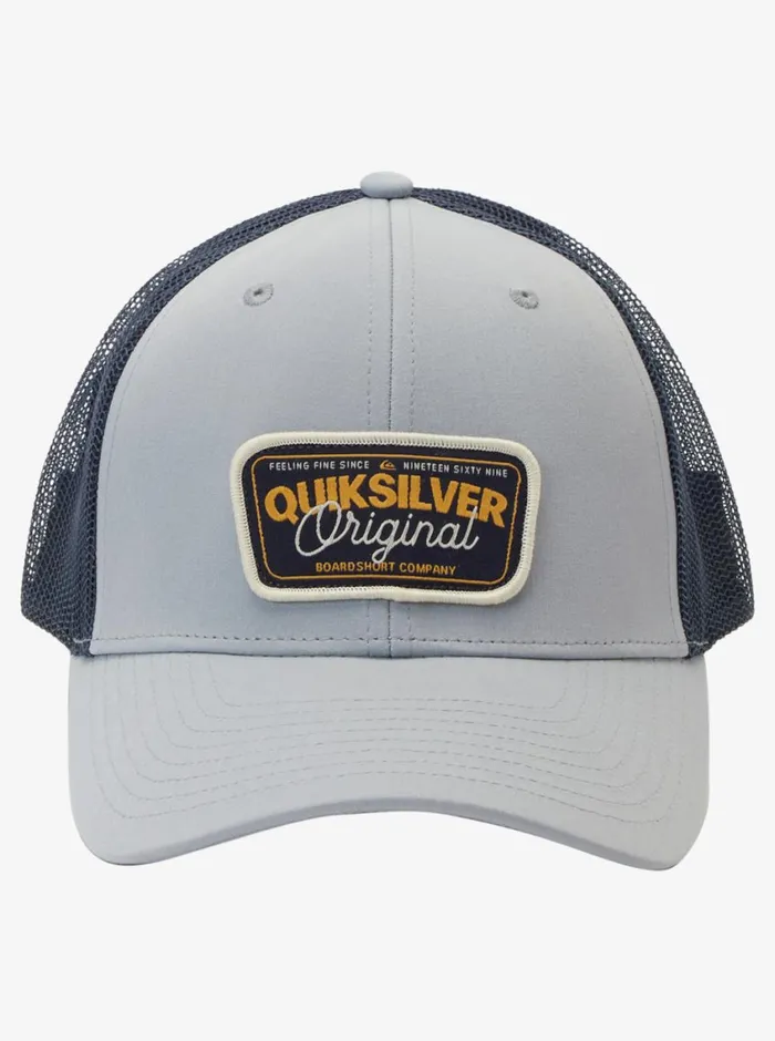 Quiksilver Reeled In Trucker Hat Sleet Mens Hats Quiksilver Reeled In Trucker Hat Sleet Mens Hats