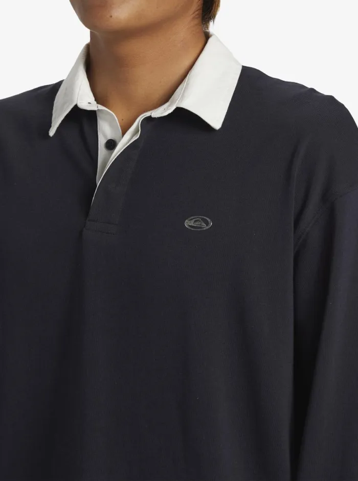 Quiksilver Saturn Long Sleeve Polo Shirt Dark Navy Mens Shirts and Polos Quiksilver Saturn Long Sleeve Polo Shirt Dark Navy Mens Shirts and Polos