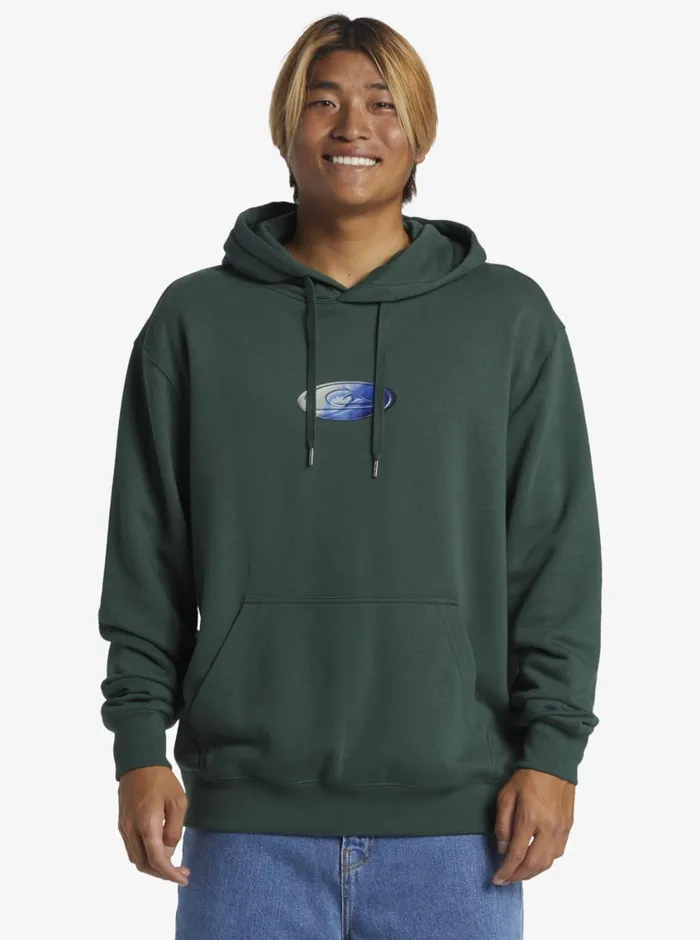 Quiksilver Saturn NAR Hoodie Pullover Sweatshirt Forest Mens Sweatshirts and Hoodies