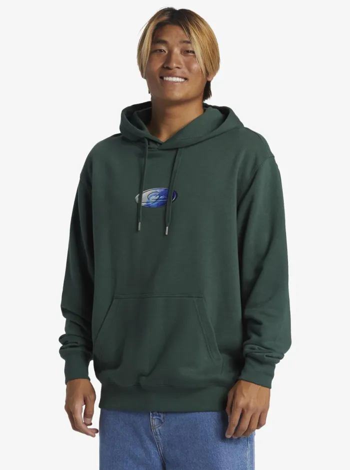 Quiksilver Saturn NAR Hoodie Pullover Sweatshirt Forest Mens Sweatshirts and Hoodies