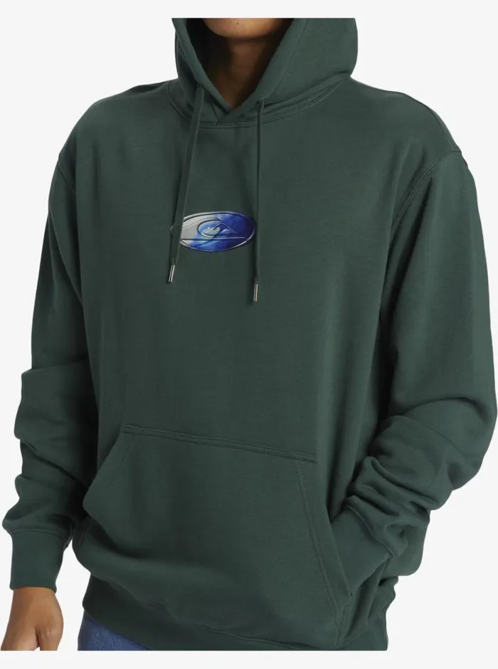 Quiksilver Saturn NAR Hoodie Pullover Sweatshirt Forest Mens Sweatshirts and Hoodies