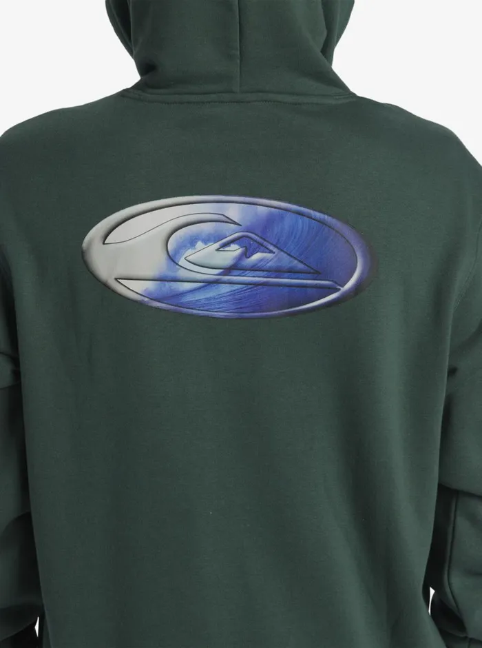 Quiksilver Saturn NAR Hoodie Pullover Sweatshirt Forest Mens Sweatshirts and Hoodies