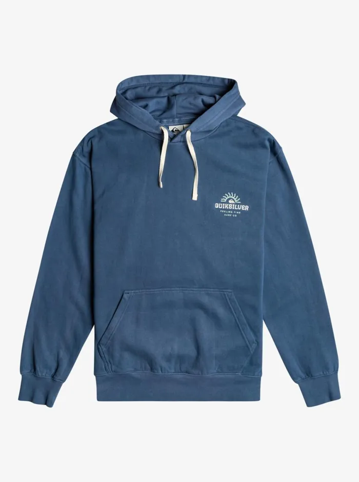 Quiksilver Slab Hoodie Bering Sea Mens Sweatshirts and Hoodies