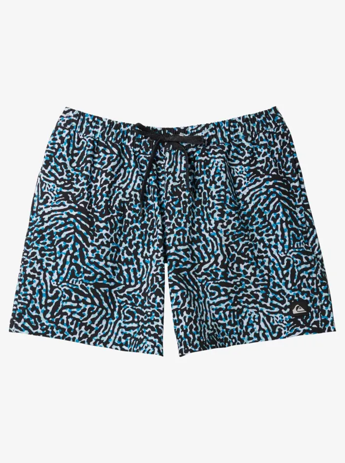 Quiksilver Surfsilk Mix Volley 17034 Elastic Waist Shorts Swedish Blue Mens Elastic Waist Quiksilver Surfsilk Mix Volley 17034 Elastic Waist Shorts Swedish Blue Mens Elastic Waist