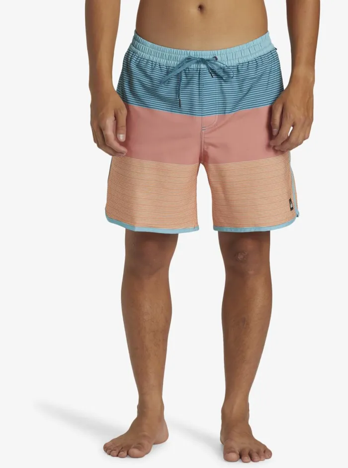 Quiksilver Surfsilk Tijuana Volley 17034 Elastic Waist Shorts Canyon Clay Mens Elastic Waist Quiksilver Surfsilk Tijuana Volley 17034 Elastic Waist Shorts Canyon Clay Mens Elastic Waist