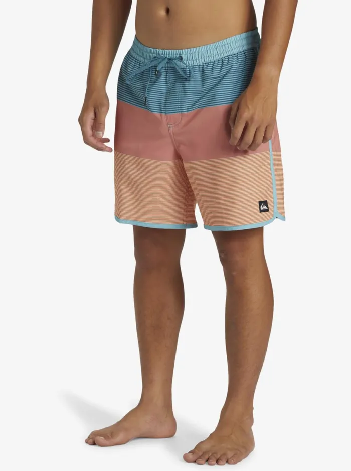 Quiksilver Surfsilk Tijuana Volley 17034 Elastic Waist Shorts Canyon Clay Mens Elastic Waist Quiksilver Surfsilk Tijuana Volley 17034 Elastic Waist Shorts Canyon Clay Mens Elastic Waist