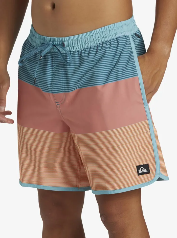 Quiksilver Surfsilk Tijuana Volley 17034 Elastic Waist Shorts Canyon Clay Mens Elastic Waist Quiksilver Surfsilk Tijuana Volley 17034 Elastic Waist Shorts Canyon Clay Mens Elastic Waist