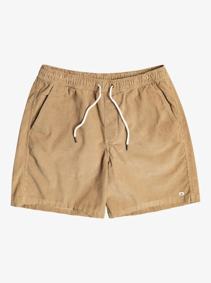 Quiksilver Taxer Cord Shorts Plage Mens Shorts and Amphibians