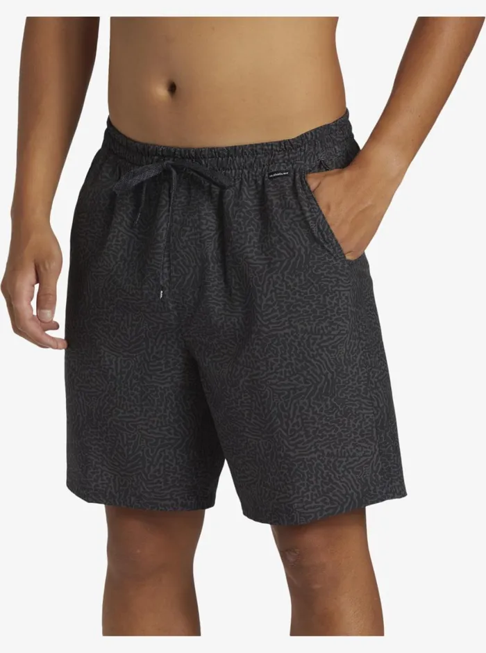 Quiksilver Taxer Print Amphibian 18034 Hybrid Shorts Black Mens Shorts and Amphibians Quiksilver Taxer Print Amphibian 18034 Hybrid Shorts Black Mens Shorts and Amphibians