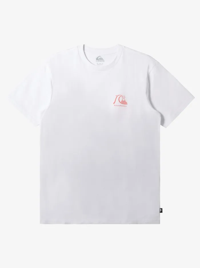 Quiksilver The Original Boardshort TShirt White Mens Tees