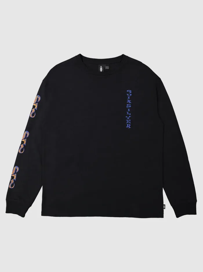 Quiksilver Trident Long Sleeve TShirt Black Mens Tees