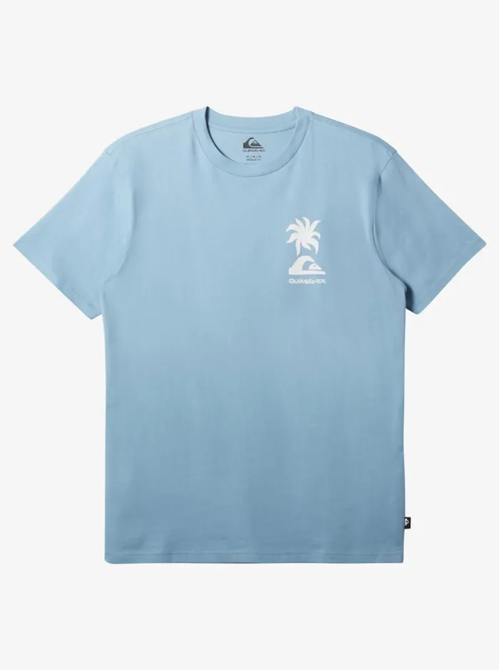 Quiksilver Tropical Breeze TShirt Blue Shadow Mens Tees